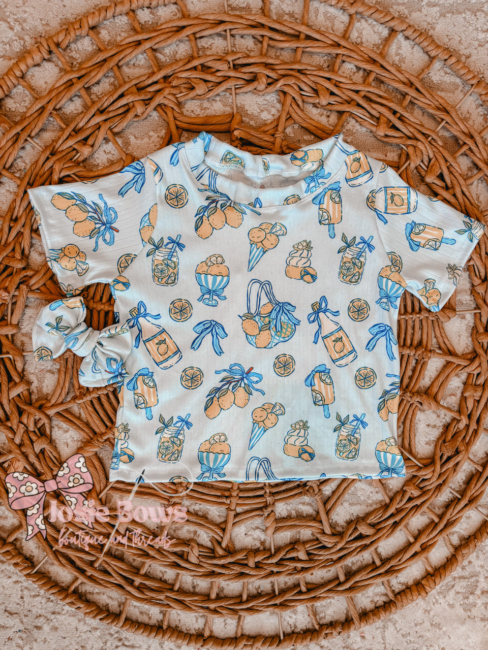 3T Marlow boxy top + Brooke bow RTS