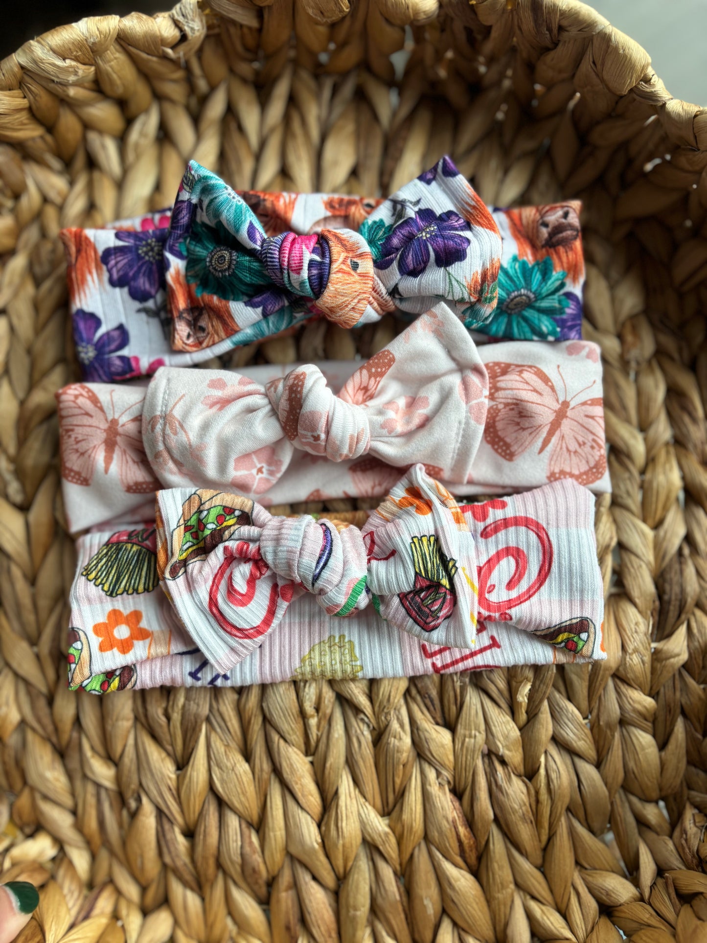 TODDLER chunky knot bow